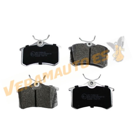 Pastillas de Freno ABAKUS | Ford | Renault | Grupo PSA | Grupo Volkswagen | Eje Trasero | Sistema Frenos TRW | OEM 1J0698451S