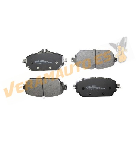 Brake Pads ABAKUS | Mercedes C-Class W205 E-Class W213 | Front Axle | Prepared for Wear Indicator | OEM A0004209703