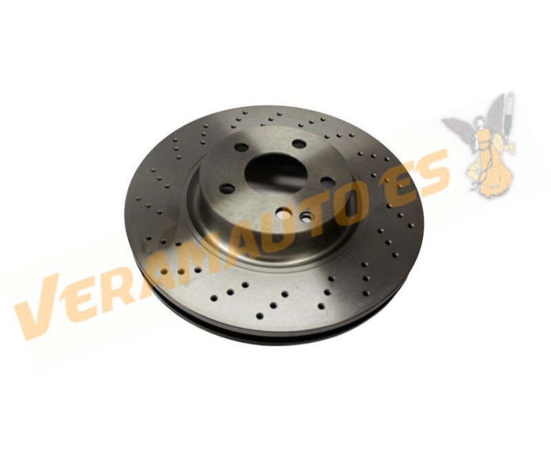 Kit 2 Discos de Freno ABAKUS | Eje Delantero | Mercedes Clase S W221 de 2005 a 2013 | OEM 2214210612