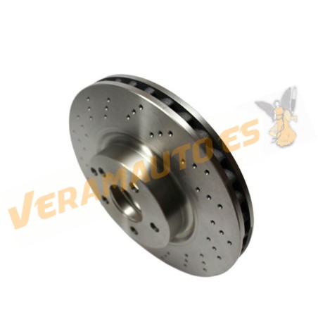 Kit 2 Discos de Freno ABAKUS | Eje Delantero | Mercedes Clase S W221 de 2005 a 2013 | OEM 2214210612