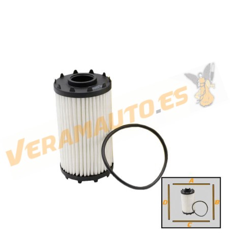 Oil Filter SRLine | Audi Porsche Bentley Volkswagen | OE 06M198405F | 06M115561H | 9A719840500