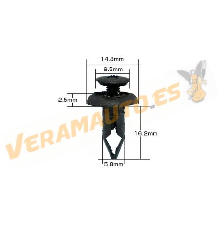 Set of 10 Honda 90683-GR1-003 Fixing Clips or Staples for Motorcycle Fairings and Covers