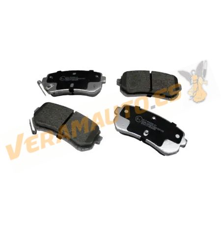 Pastillas Freno LORO Eje Trasero | Sistema Frenos MANDO | Hyundai | KIA | Con indicador acústico de desgaste 583021HA00