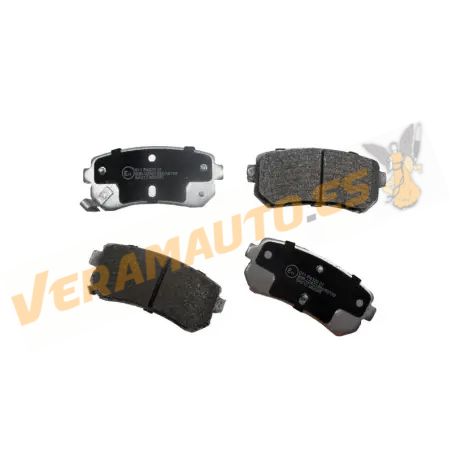 LORO Brake Pads Rear Axle | MANDO Brake System | Hyundai | KIA | With acoustic wear indicator 583021HA00