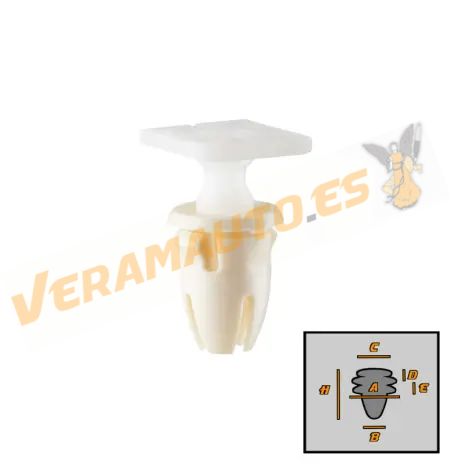 Set of 10 Clips | Mercedes E-Class W210 | CLK C208 | SLK R170 | Car Door Seals | OEM Similar to A0099880378