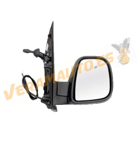 Mirror for Citroen Jumpy | Opel Zafira | Peugeot Expert | Toyota Proace (K0) | Right | Mechanical | Sensor | Black | 98087008XT