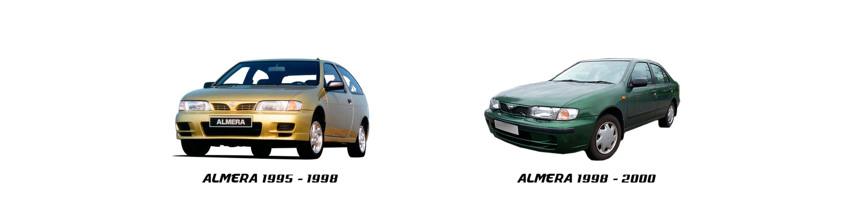 Recambios de Nissan Almera de 1996, 1997 y 1998.