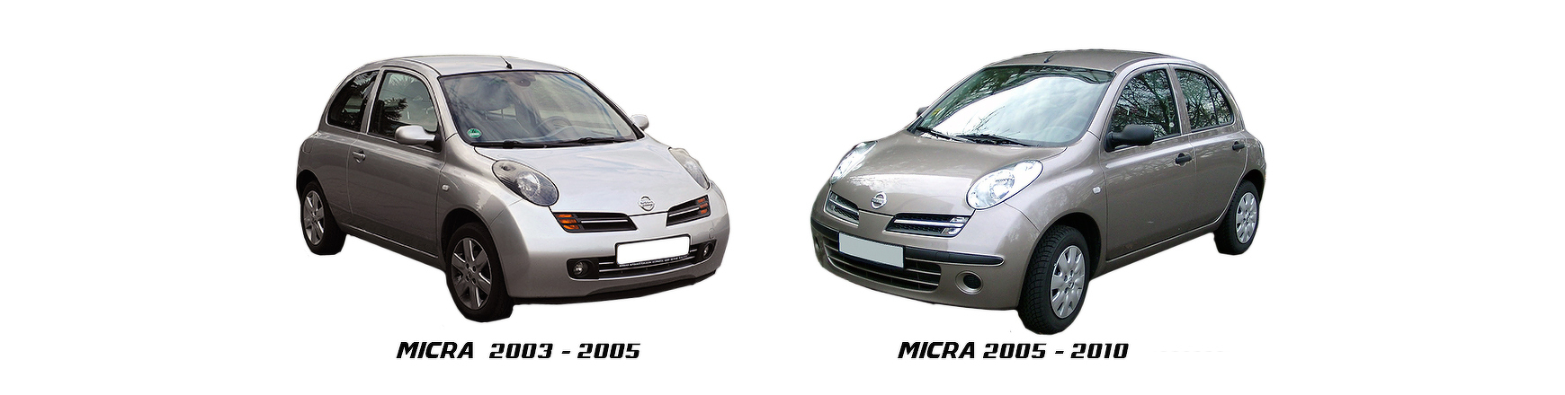 Recambios de Nissan Micra de 2002, 2003, 2004 y 2005 al mejor precio.