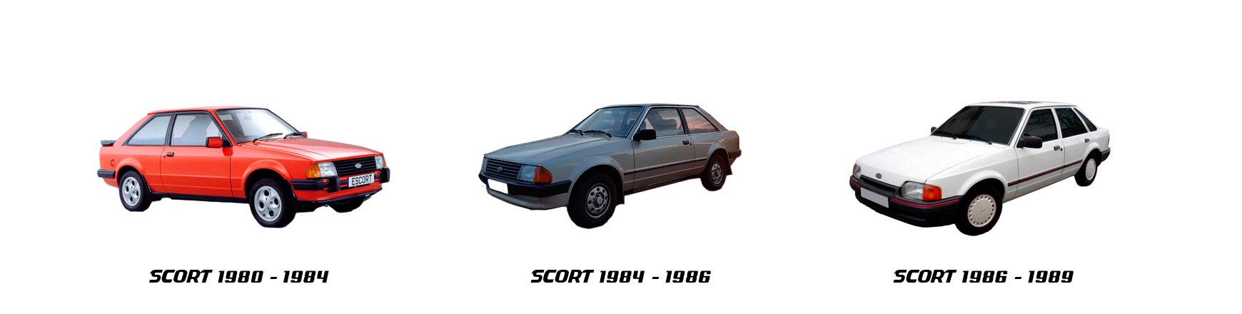 Recambios de Ford Escort de 1980, 1981, 1982, 1983, 1984, 1985, 1986